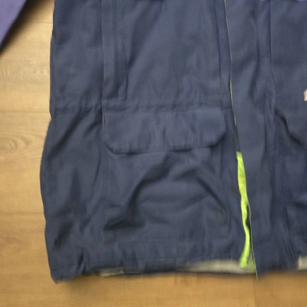 Vintage Nautica Competition XXL Jacket Blue Colorblock 90s Sailing Ski Snow